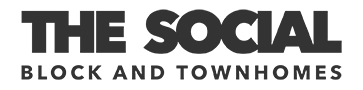 The Social Block and Townhomes Logo